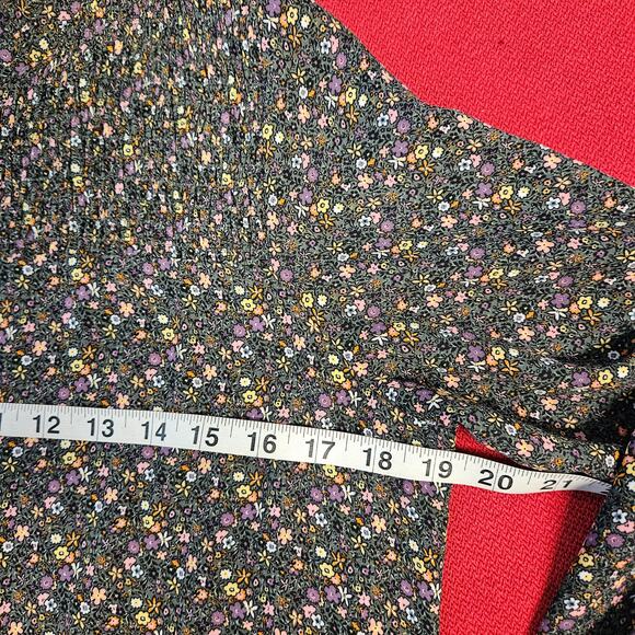 ONLY Jacqueline de Yong Piper Ditsy print floral smock dress long sleeve sz. 8 - Picture 4 of 12